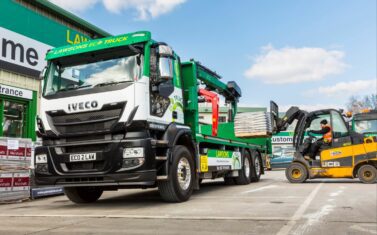 iveco stralis natural power- the truck of choice for builders merchant lawsons