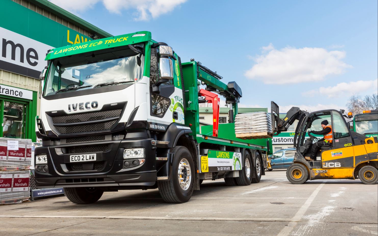 Iveco Stralis Natural Power- The Truck Of Choice For Builders Merchant Lawsons