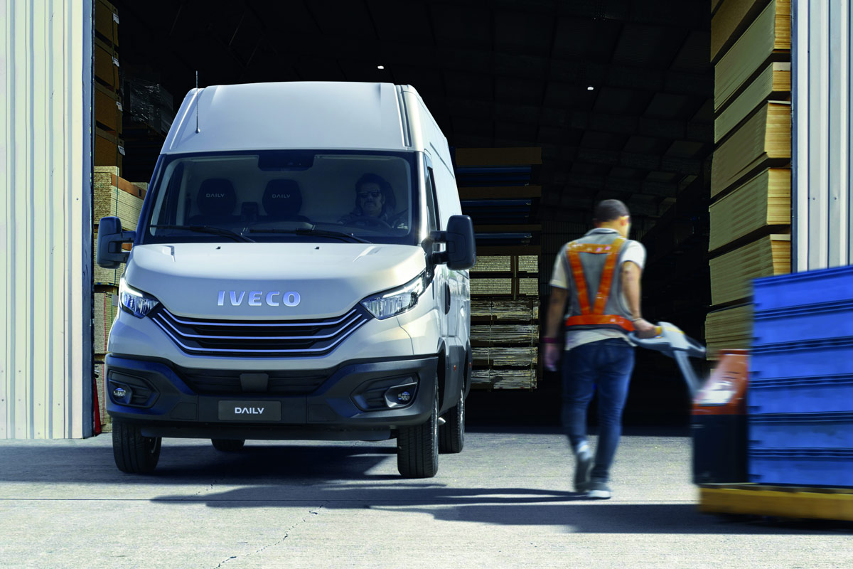 IVECO daily Van inside warehouse