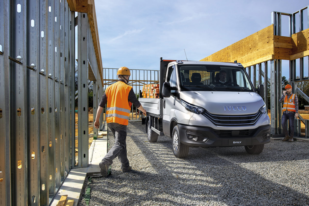 IVECO Daily Chassis Cab on construction site